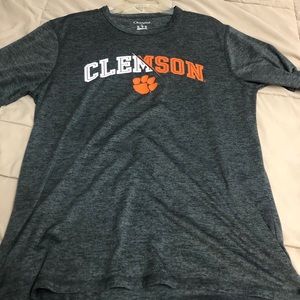 Clemson t shirts.  Drifit material